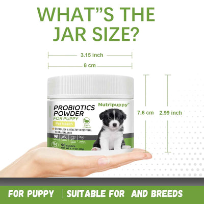 Dog Probiotic Powder Supplement - Supports Digestive Health&Relieves Diarrhea,Boosts Immune System for Puppy Adult Senior Dogs