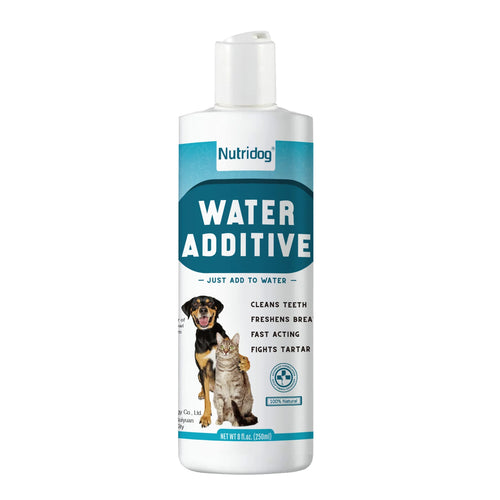 NUTRIDOG Dog&Cat Dental Water Additive Fresh Breath Dental Care Supplement Eliminate Plaque and Bad Breath