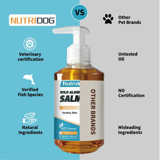 Nutridog Omega 3 Salmon Oil for Dogs & Cats - 200ml