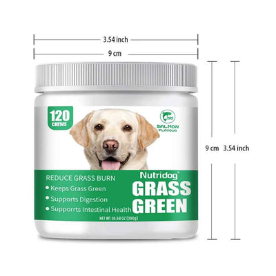 Grass Green Dog Chews - Lawn Urine Neutralizer, Reduces Urine Burns to Grass, Keeps Grass Green, Maintains Intestinal Health