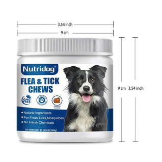 Nutridog Daily Flea & Tick Deterrent Chews with Garlic & Flaxseed - 300g