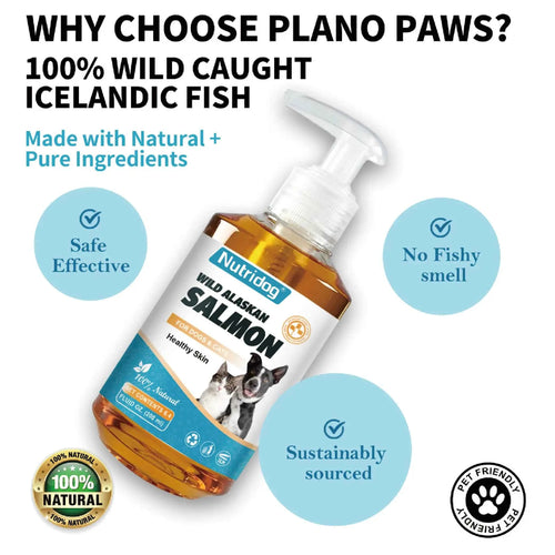 Nutridog Omega 3 Salmon Oil for Dogs & Cats - 200ml